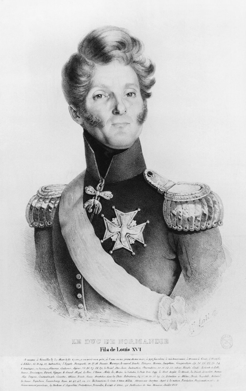 Charles de Bourbon, Duke of Normandy, or Baron Richemont, pretender to the throne of France as King Louis XVII, c.1831-35 by French School