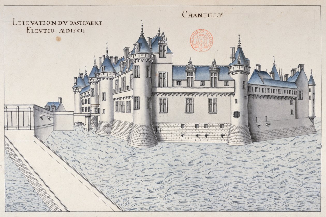 Chateau de Chantilly by French School