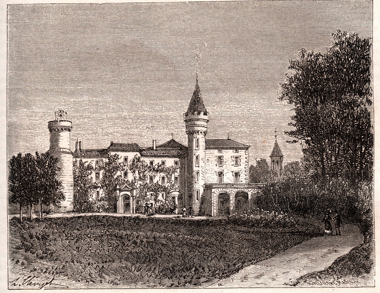 Chateau de Lamartine - 71520 Saint Point by French School