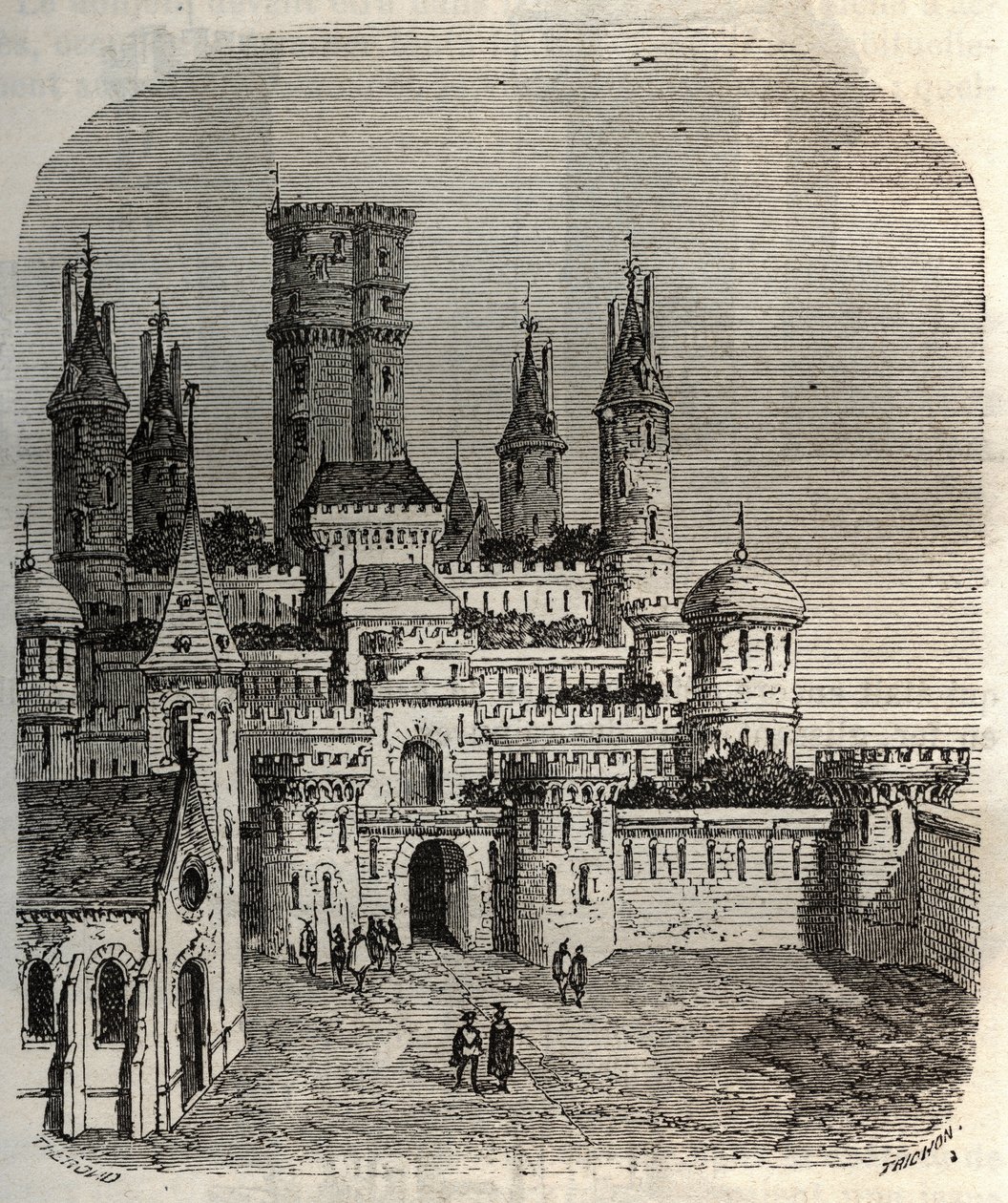 Chateau de Montlhery by French School