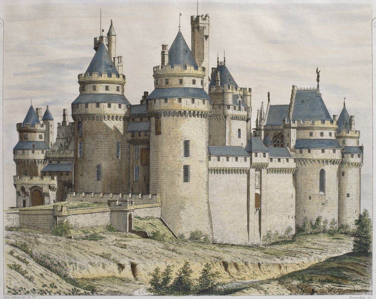 Chateau de Pierrefonds by French School