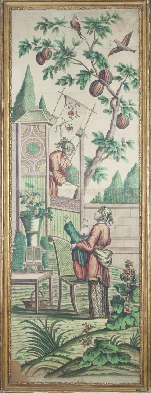 Chinoiserie Wallpaper by French School