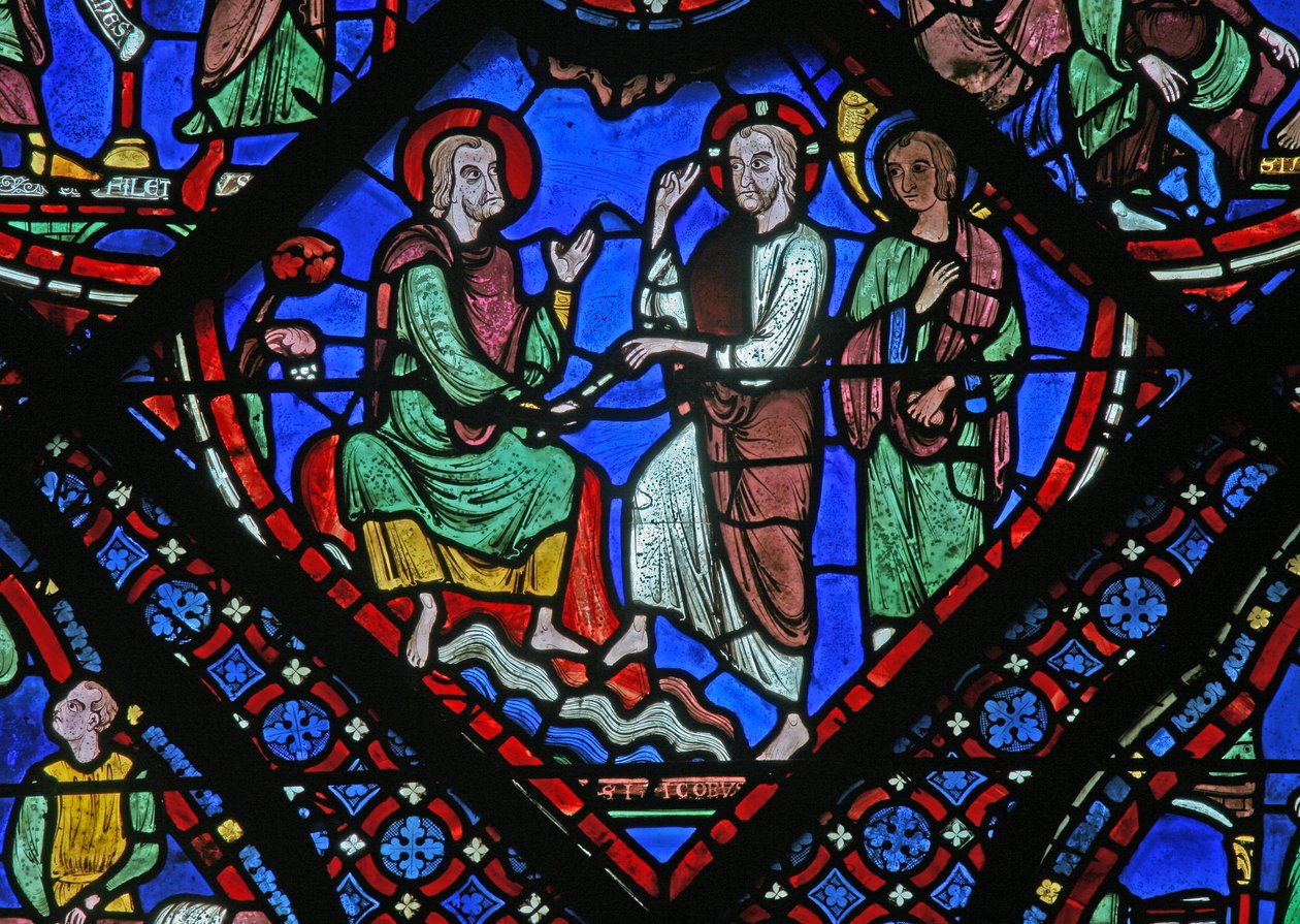Christ Gives St James His Staff of Authority by French School