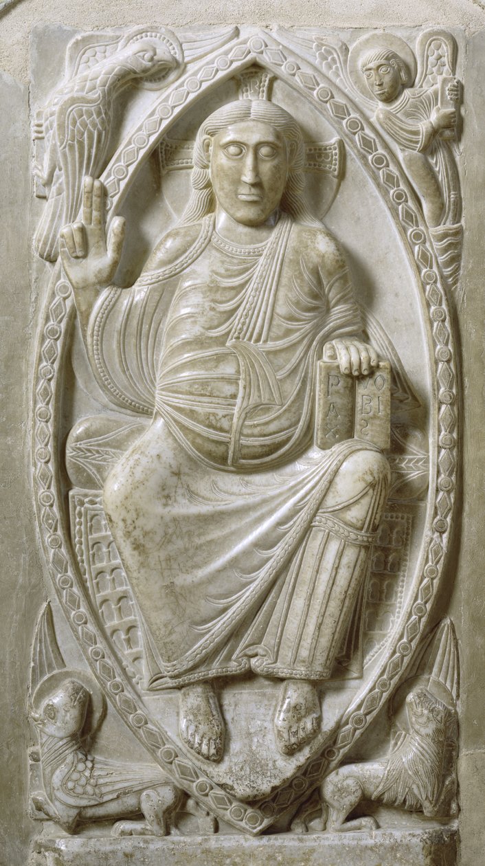Christ in Majesty, from the ambulatory by French School