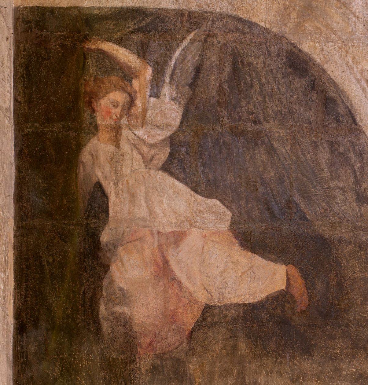 Church of Saint John the Baptist. Interior. Chapel of Saint Fursy. Mural Paintings. The Glorification of Mary. Early 17th Century by French School