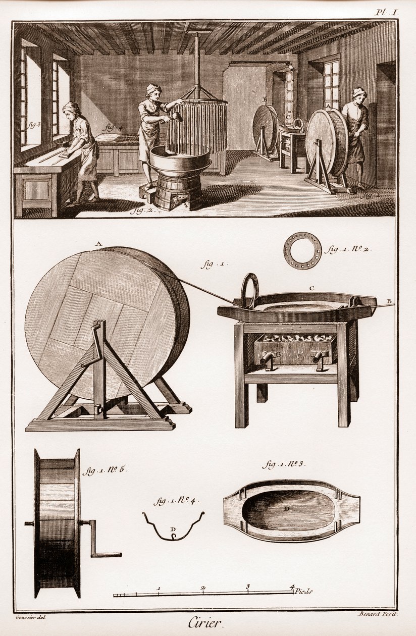 Cirier - interior of the workshop - 