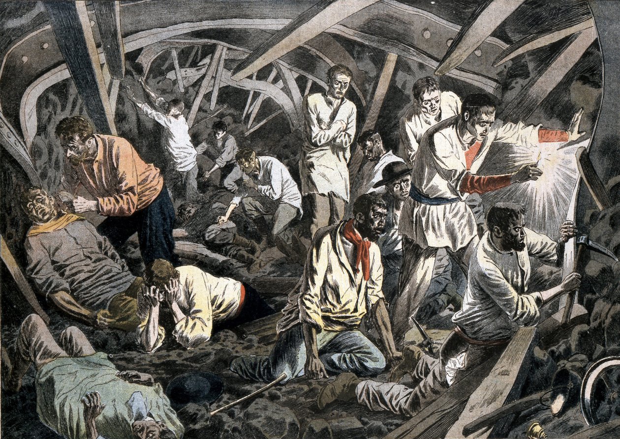 Coal Miners Trapped 24 Days Underground After Roof Fall by French School