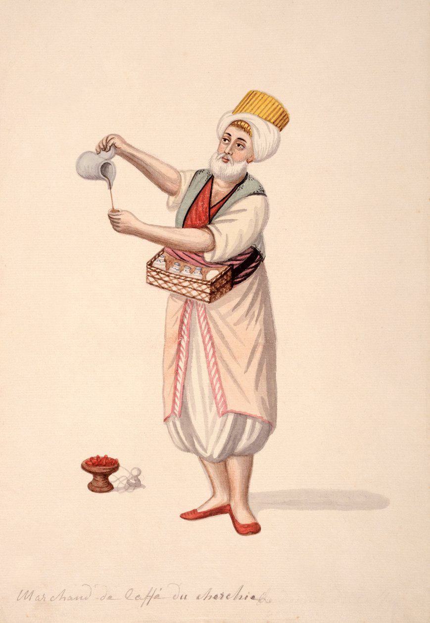 Coffee Seller, Ottoman period, third quarter of 18th century by French School