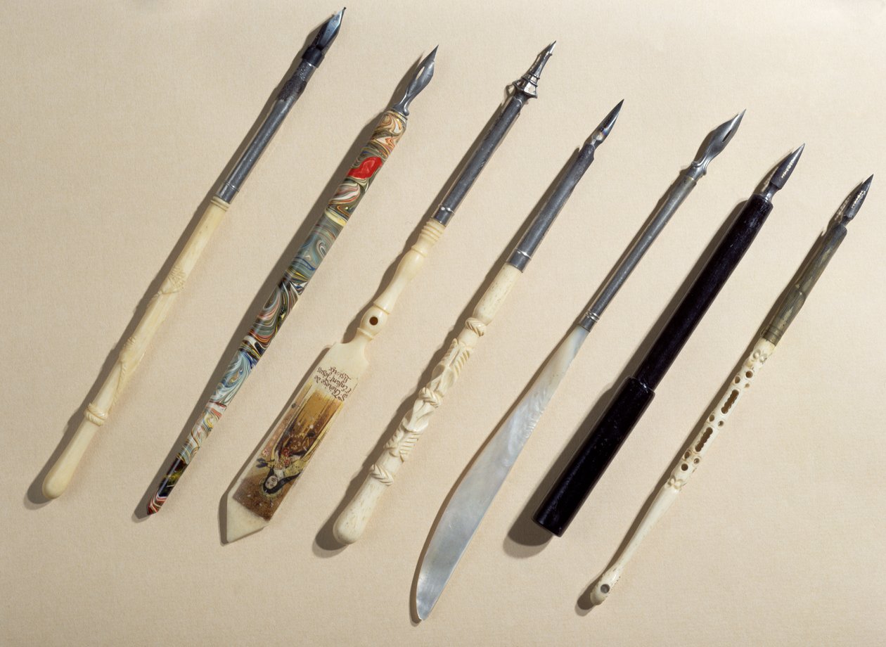 Collection of Penholders, early 20th century by French School
