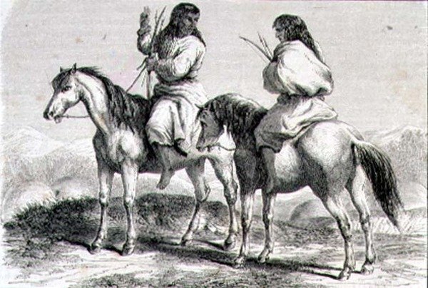 Comanche Indians in the 1860s by French School