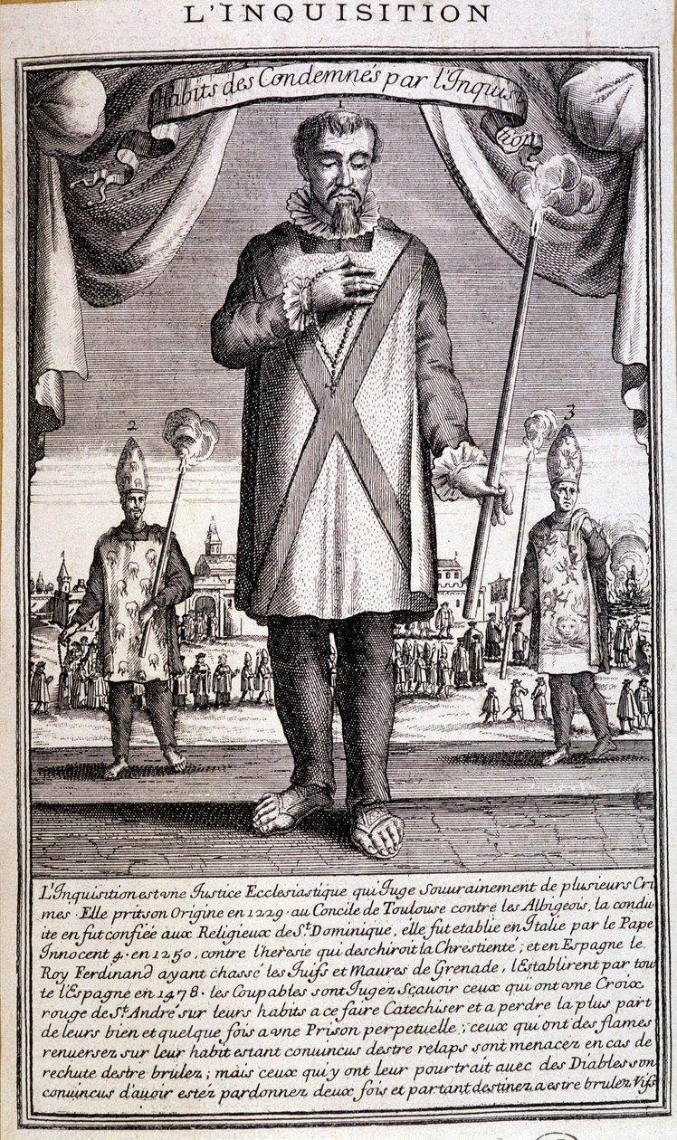 Condemned by the Inquisition, Spain 18th Century by French School