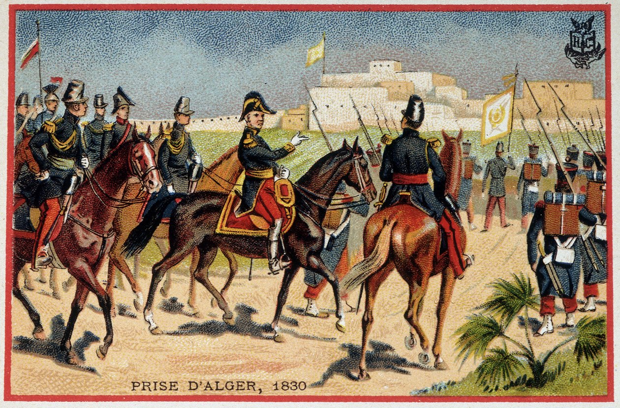 Conquest of Algeria: Marshal de Bourmont (Louis Auguste, Count of Bourmont) (1773-1846) at the capture of Algiers by French School