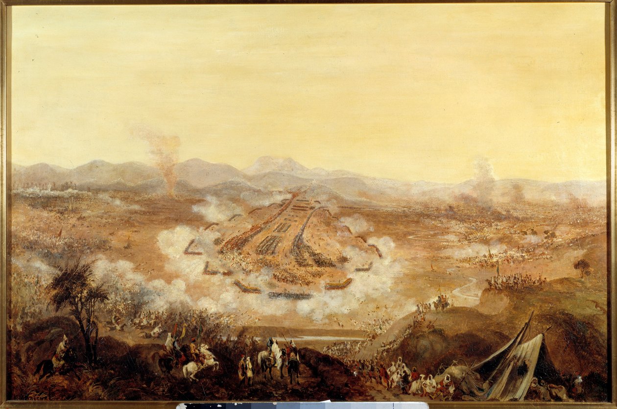 The Battle of Isly on 16/08/1844 by French School