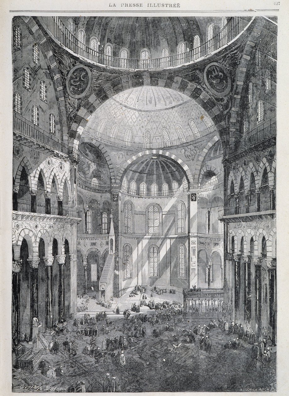 Constantinople: the Hagia Sophia Mosque - in 