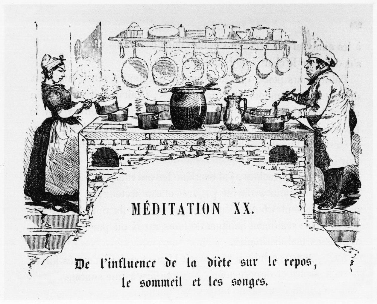 Cooking, Illustration from La Physiologie du Gout by Anthelme Brillat-Savarin by French School