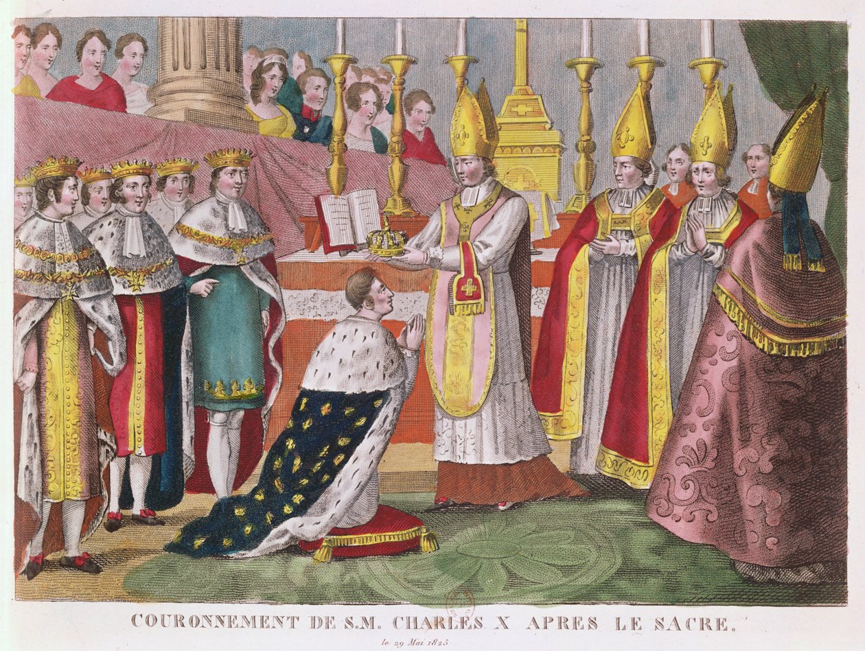 Coronation of Charles X at Reims, 29th May 1825 by French School