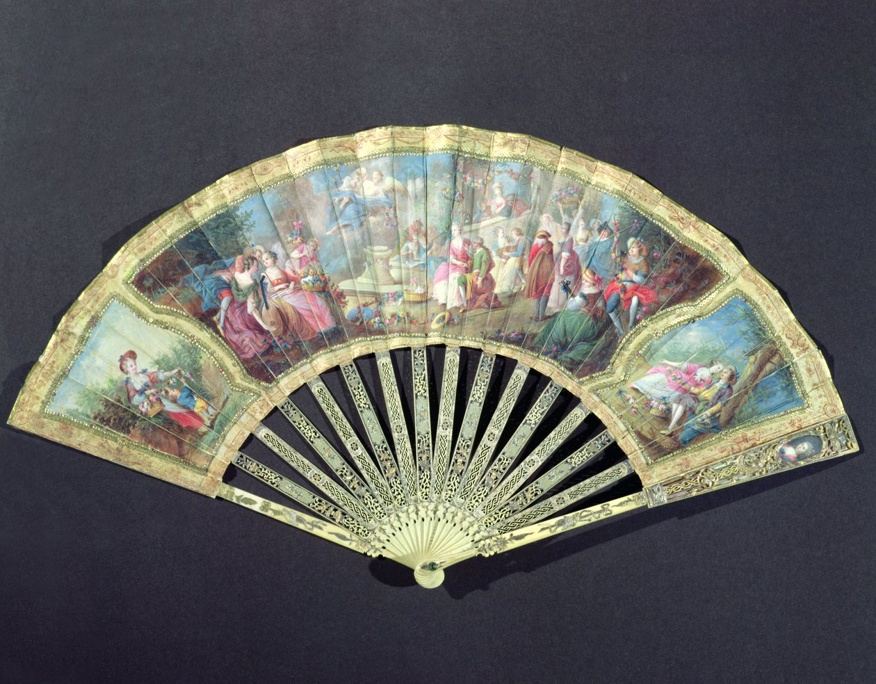 Court Fan, French, 18th century by French School
