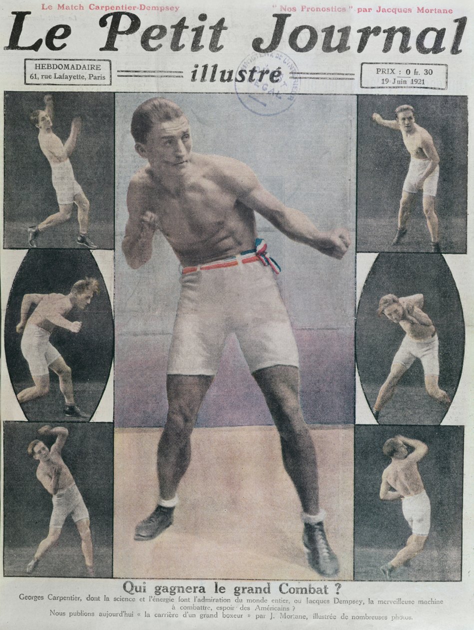 Cover of Le Petit Journal Featuring the Fight between Carpentier and Dempsey, 1921 by French School