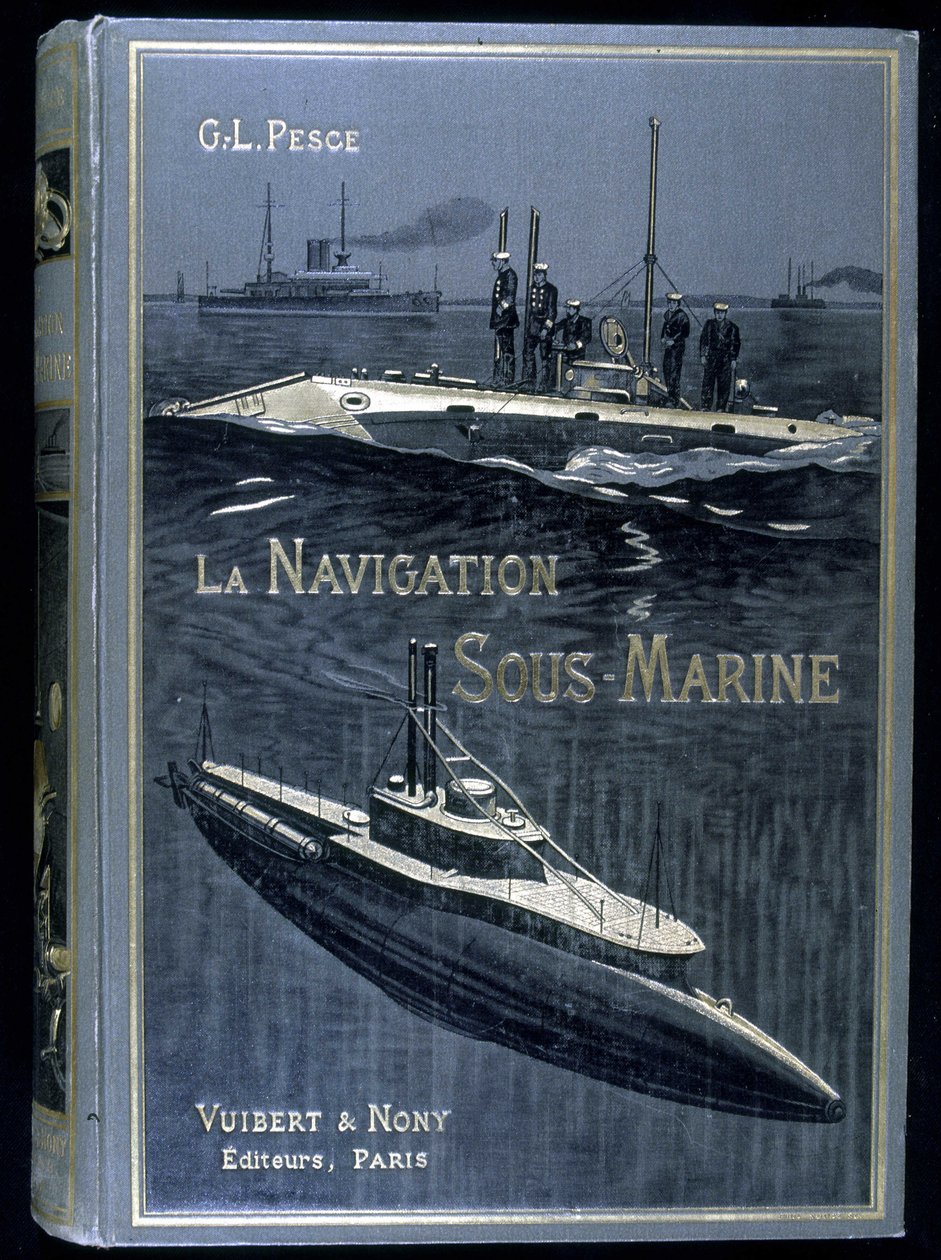Cover of the book “La navigation sous-marine”, by Pesce, ed. Vuibert by French School