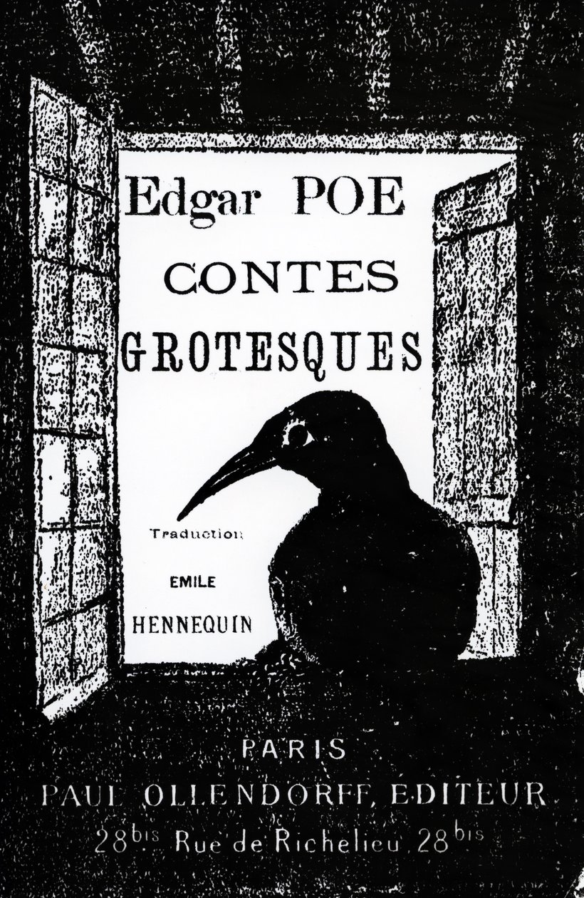 Cover to Contes Grotesques by Edgar Allan Poe by French School