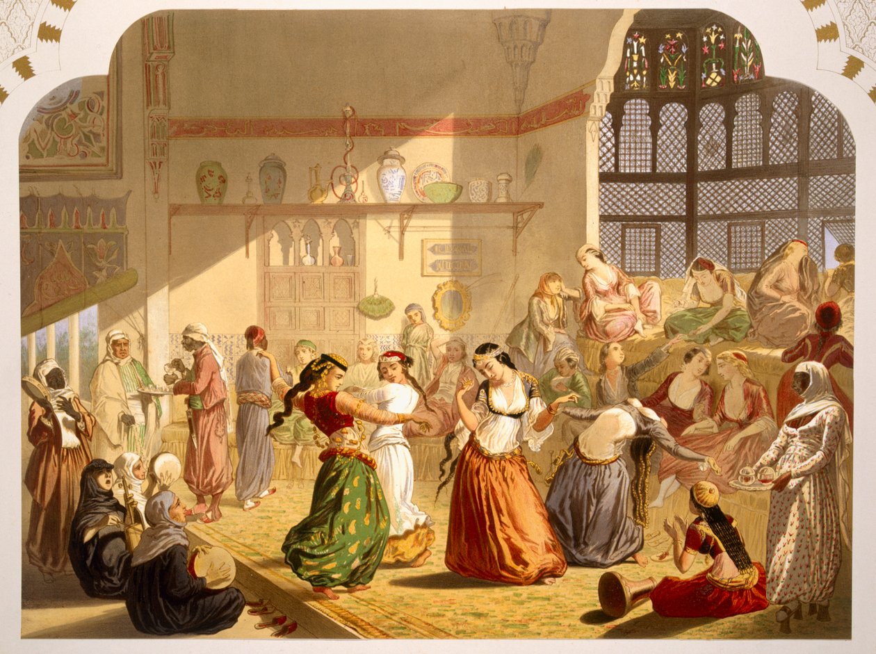 Dancing Ceremony in Cairo, 1860 by French School