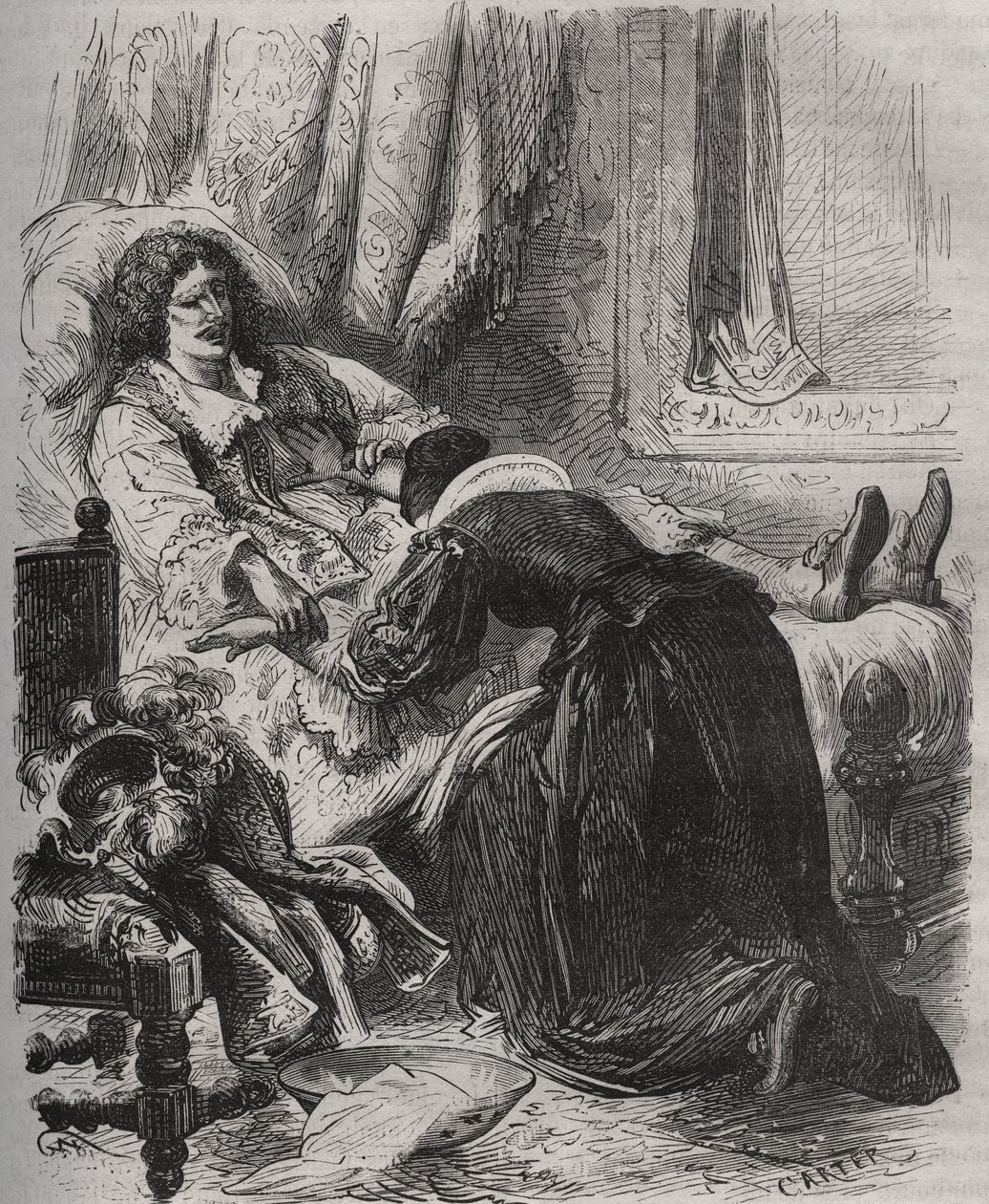 Death of Jean-Baptiste Poquelin, dit Moliere (1622-1673), February 17 by French School