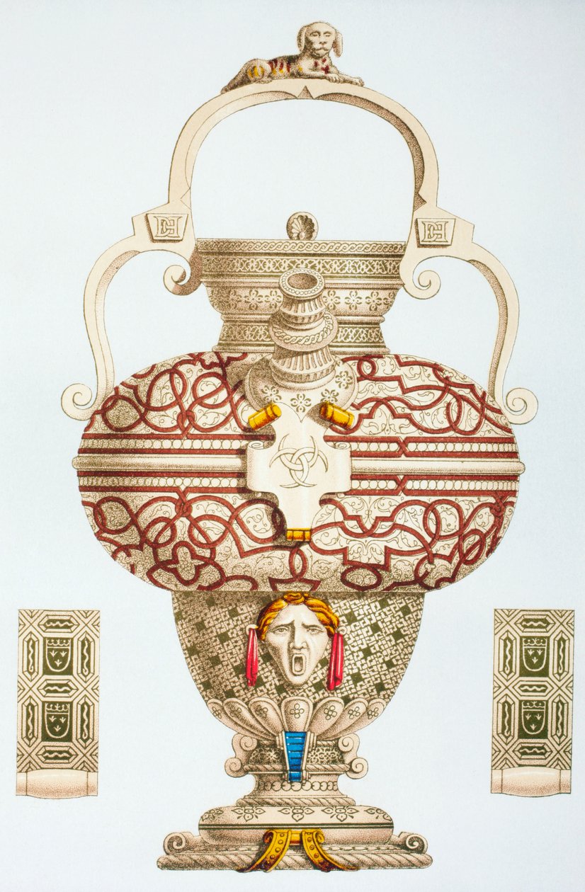Decorated Drinking Bottle belonging to Henri II of France by French School