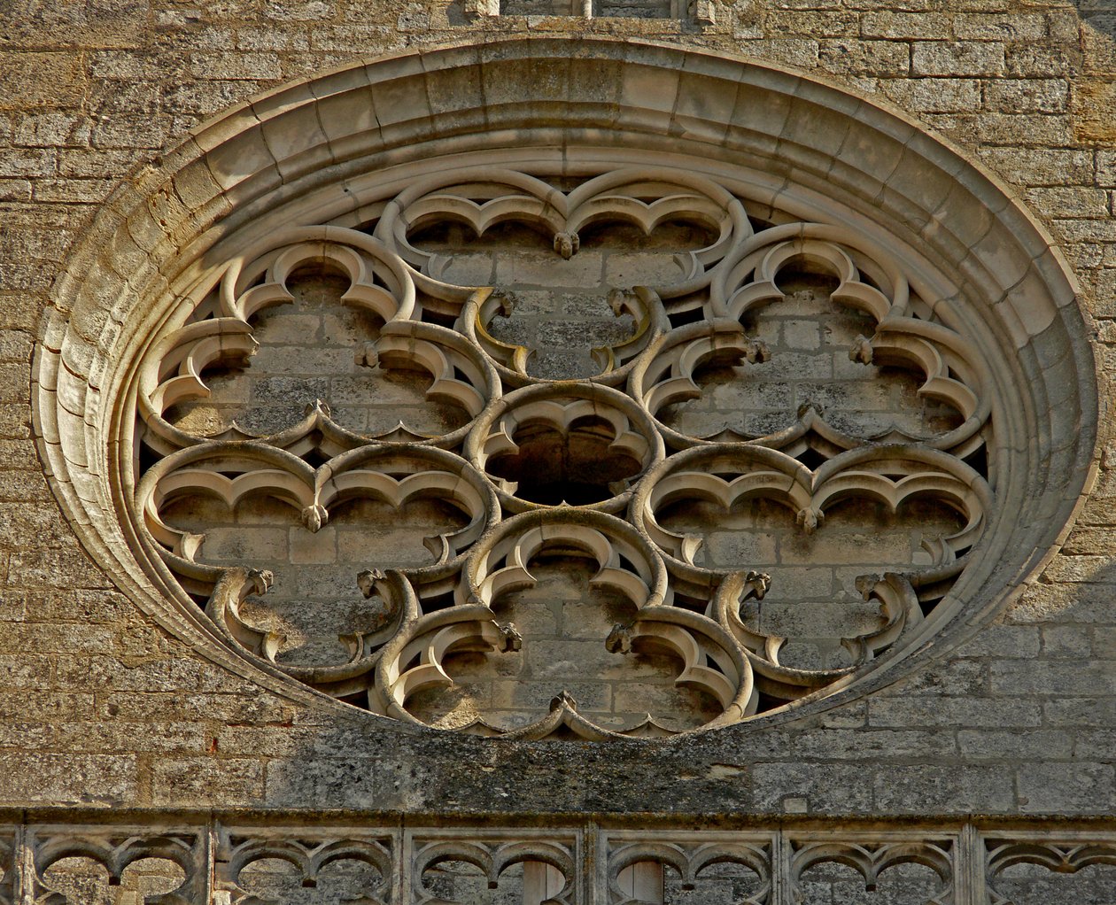 Rosette on the west façade by French School