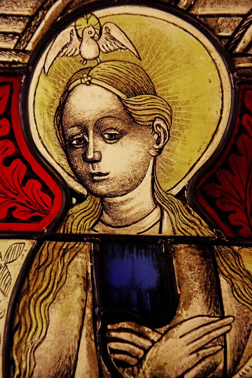 The Virgin Mary at the Annunciation, originally from the Upper Rhine by French School