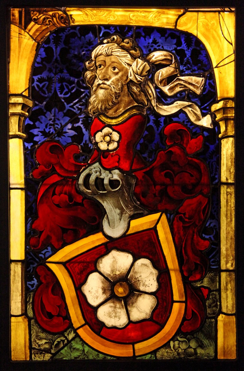 Arms of the Mullenheim family, c.1467. ex workshop of Peter Hemel; Alsace by French School