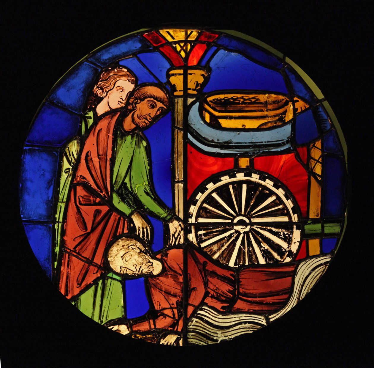 The Captured Samson is Forced to Work for the Philistines (Bay K) by French School