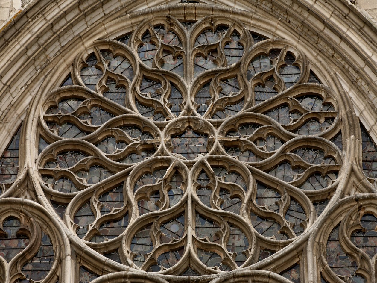 The north rose window by French School