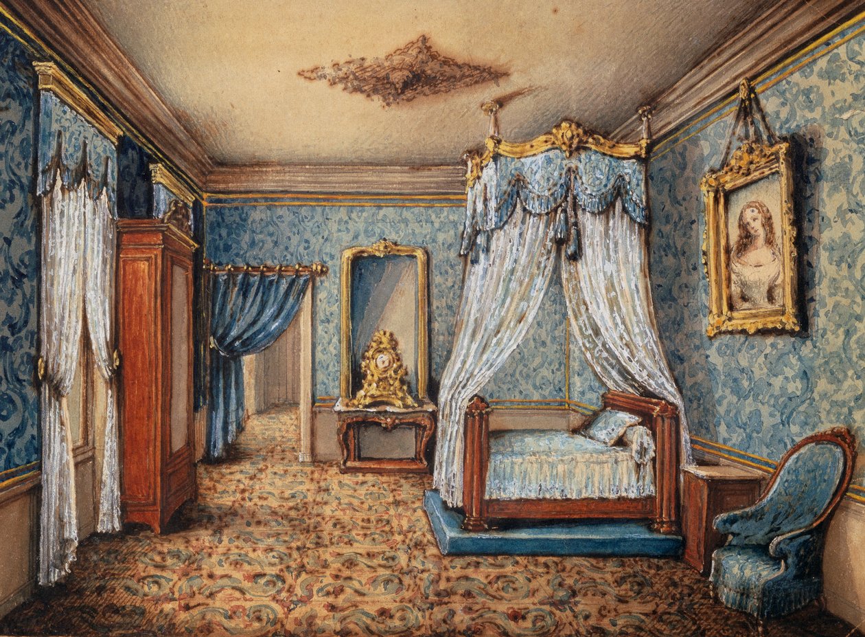 Design of Bedroom by French School
