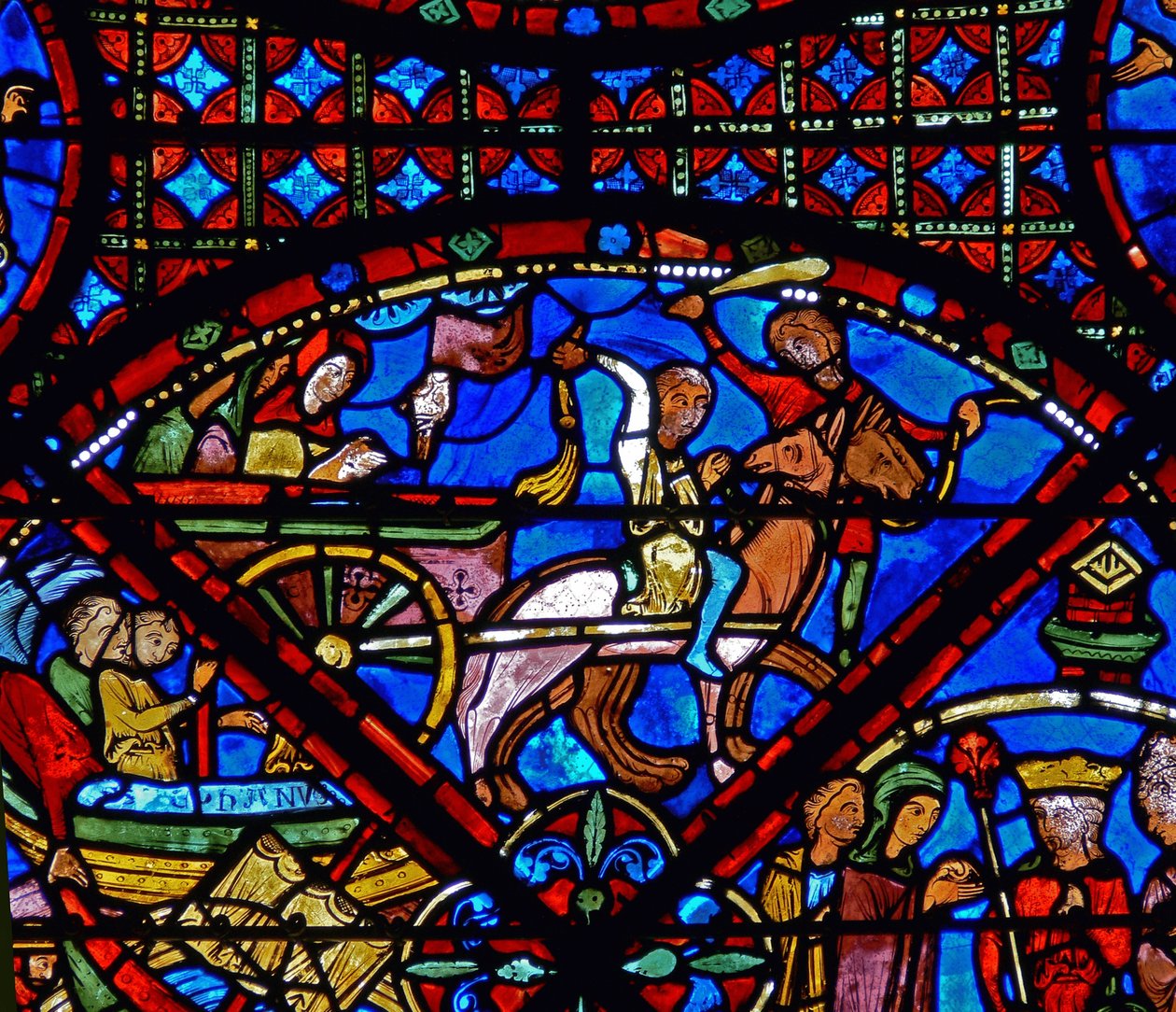 Detail (horse and cart) by French School