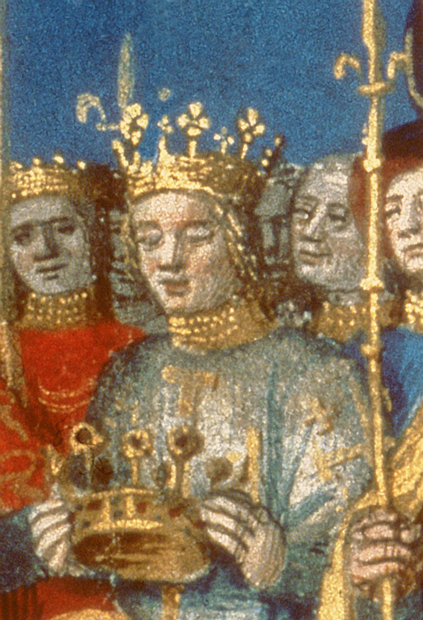 Coronation of Louis VIII and Blanche de Castile at Reims (detail) by French School