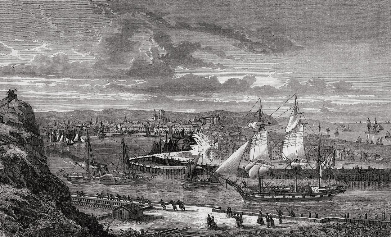 Dieppe in the 18th century, from 