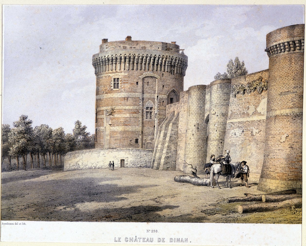 Dinan Castle by French School