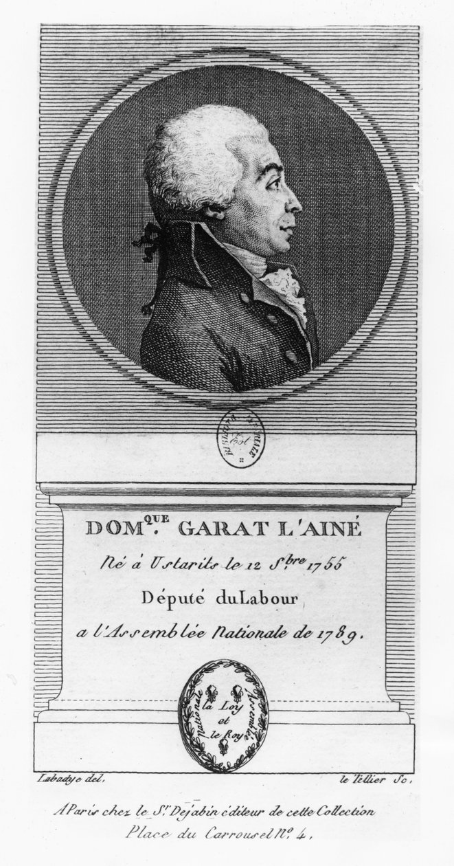 Dominique-Joseph, Comte de Garat by French School