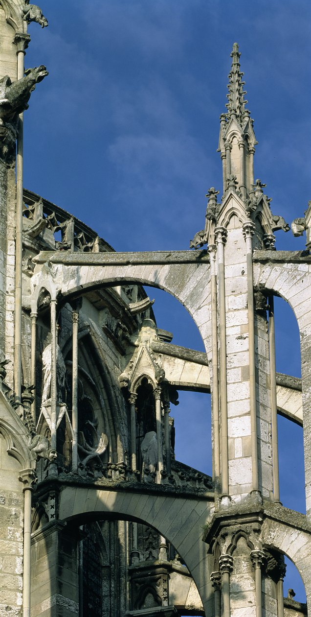 Double flying buttresses by French School