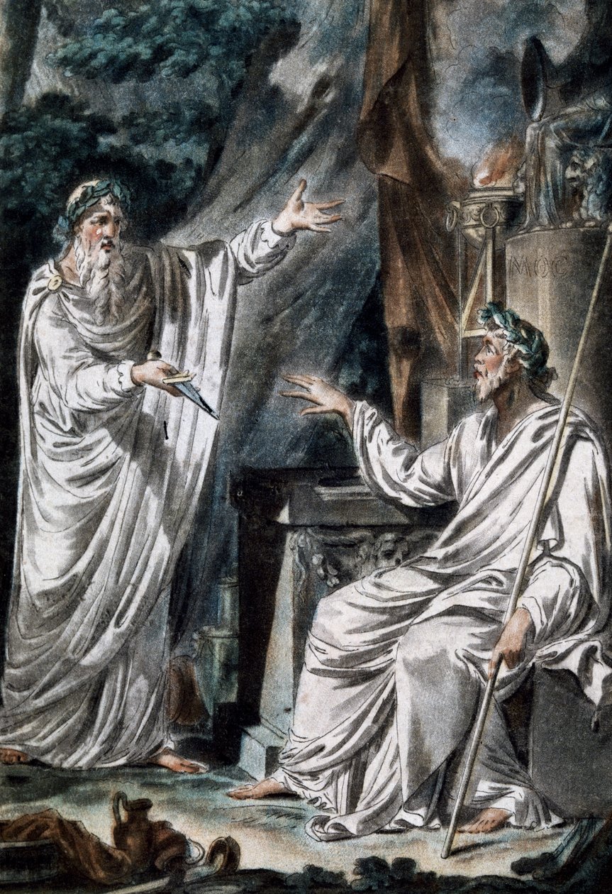 Druids, stage costumes by French School