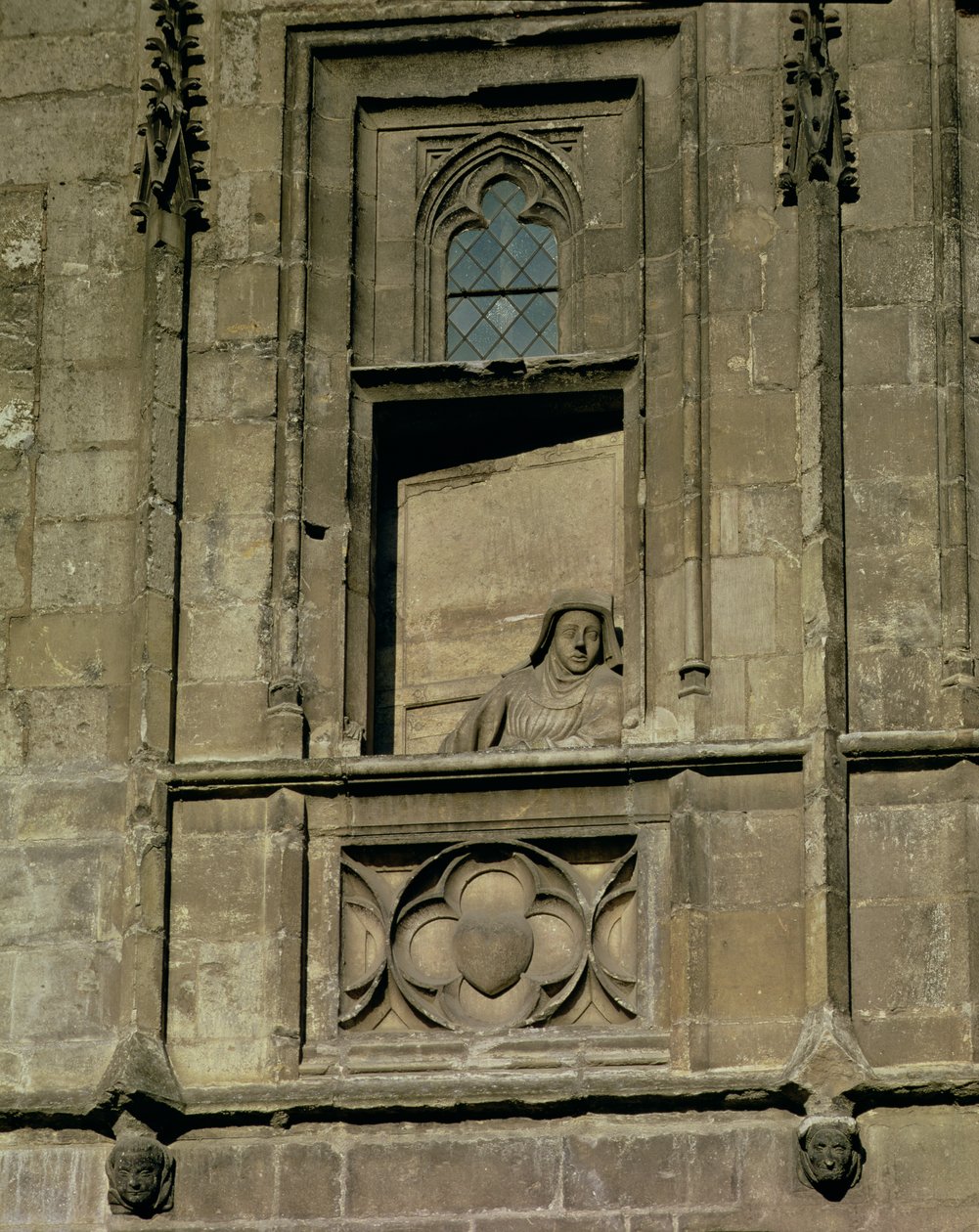 Dummy Window in the Entrance Facade with a Figure of a Woman Looking Out, Possibly the Wife of Jacques Coeur by French School