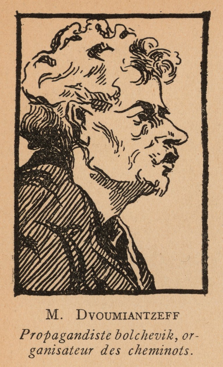 Dvumyantsev, Russian Bolshevik Propagandist and Organiser of Railway Workers by French School