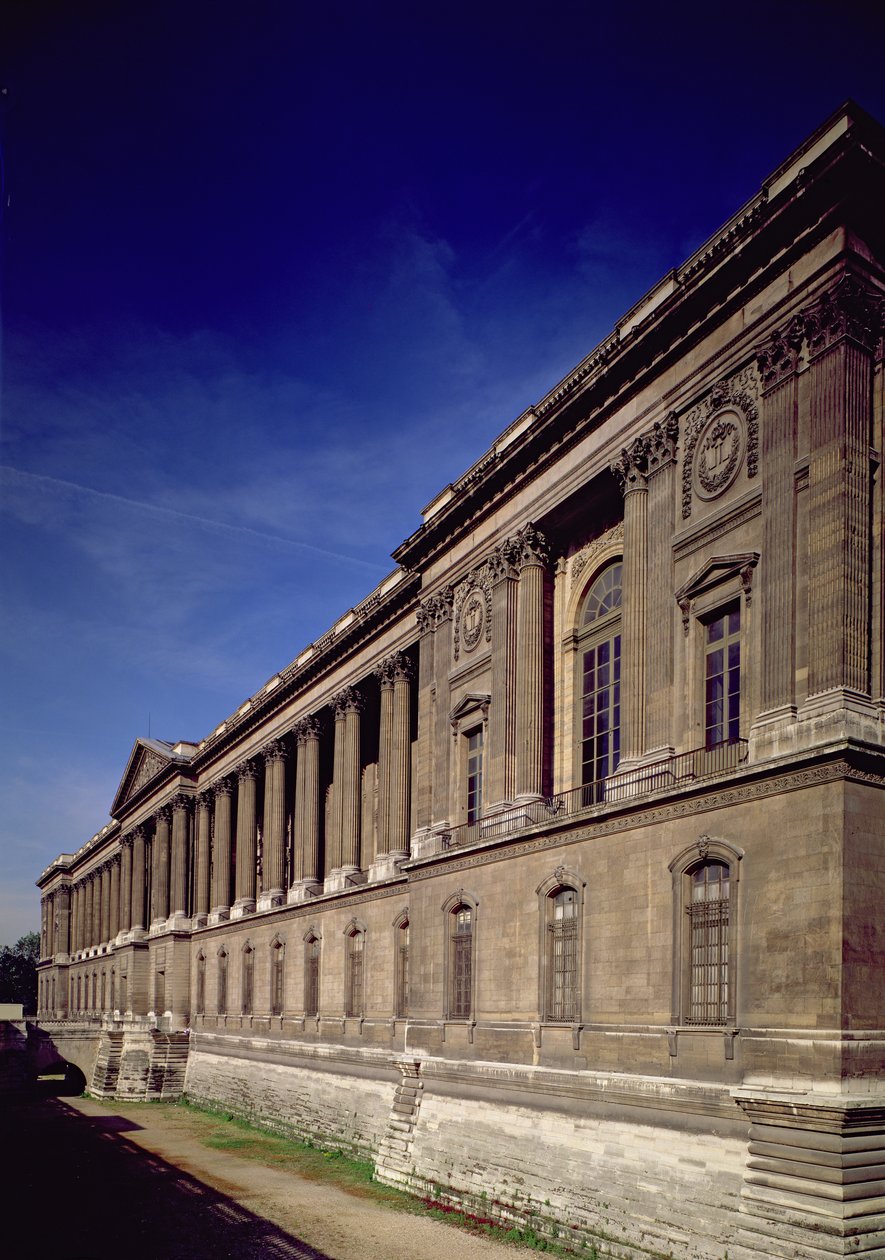 East facade, main entrance and colonnade designed by Claude Perrault and others, completed by Jacques Germain Soufflot by French School