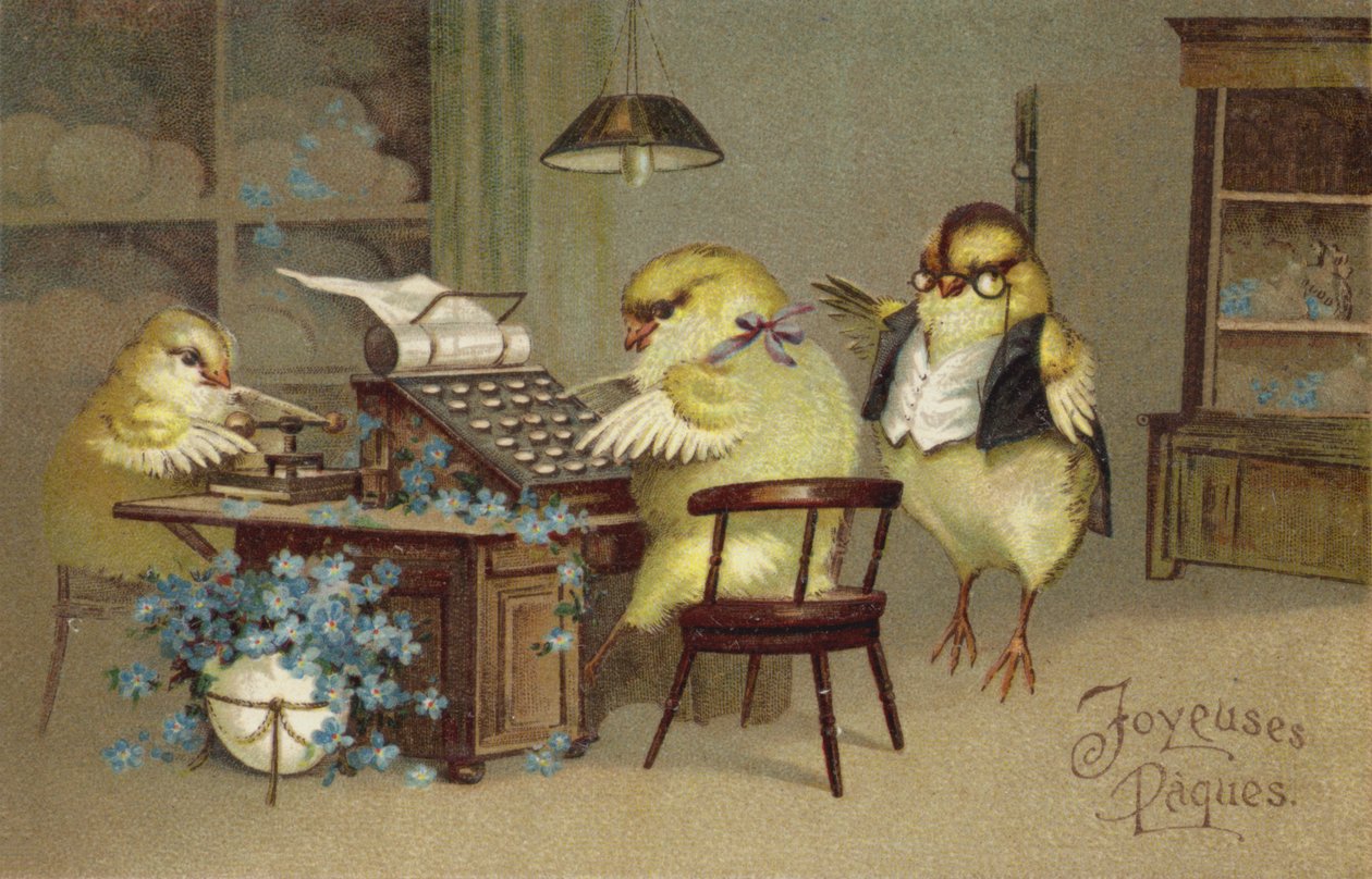 Easter Greetings Card by French School