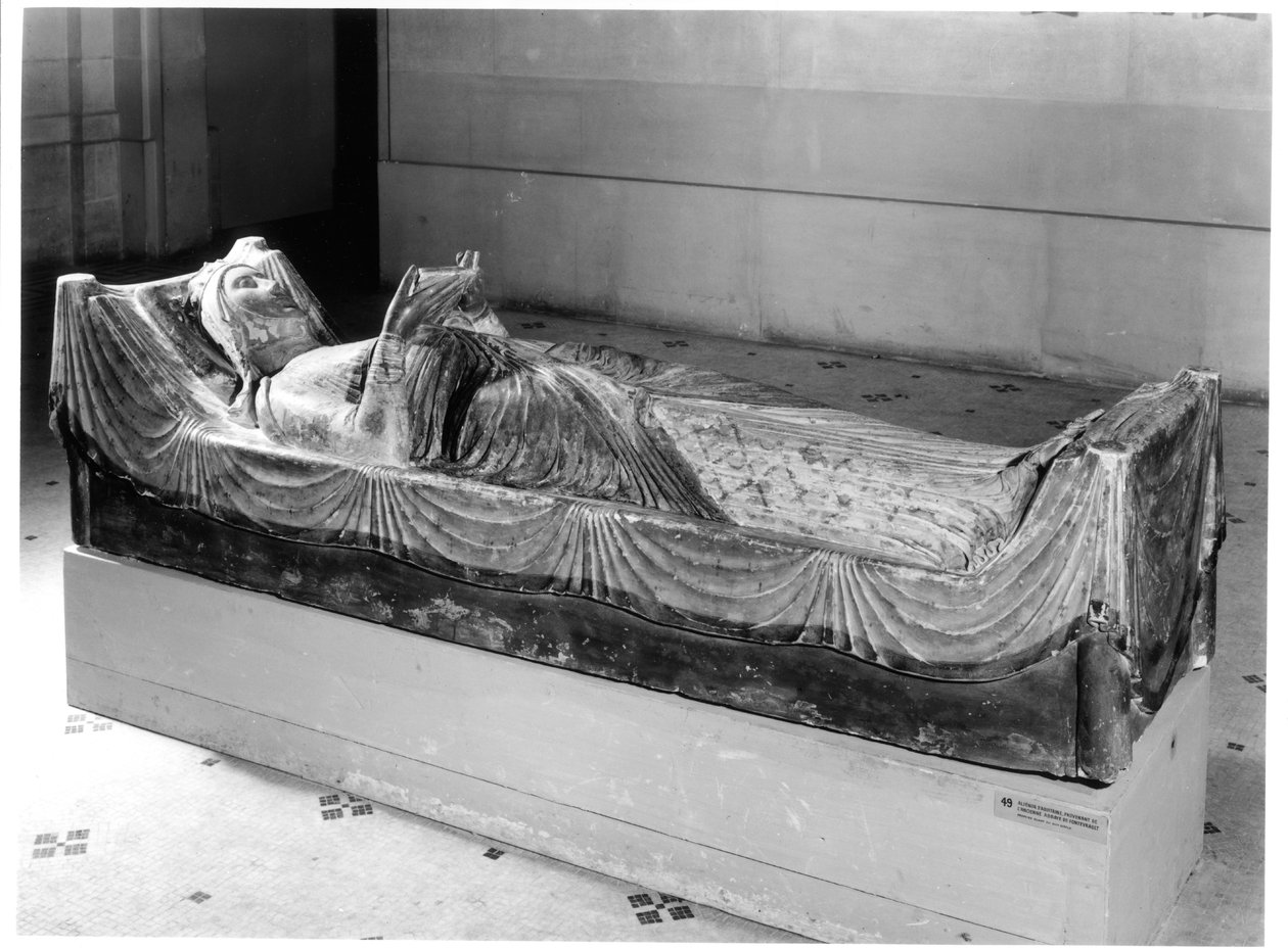 Effigy of Eleanor of Aquitaine, Queen of France, then of England by French School