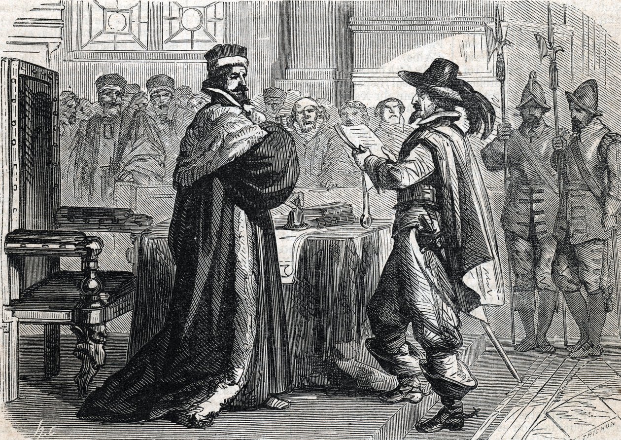 Eighth War of Religion, Barricades Day (engraving) 1864 by French School