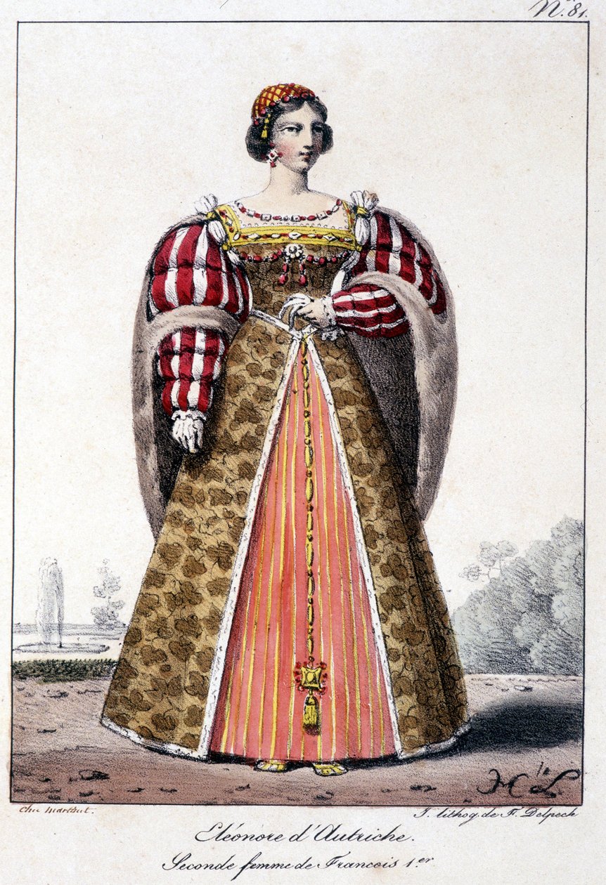 Eleonore of Austria (1498-1558), infante of Spain, wife of King Manoel of Portugal and second wife of Francois I, king of France by French School