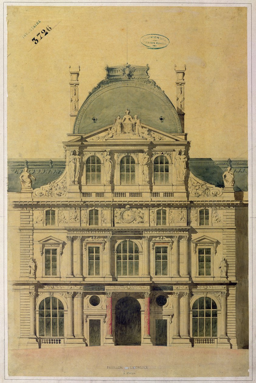 Elevation of the Pavillon de l