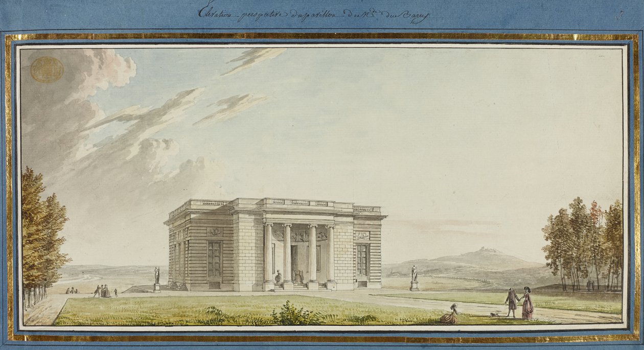 Elevation Perspective of the Pavilion of Madame Du Barry by French School
