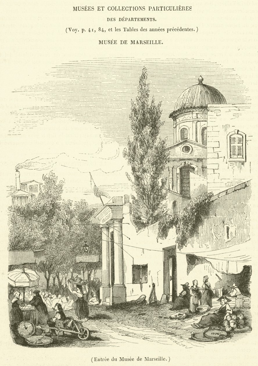 Entrance of the Marseille Museum by French School